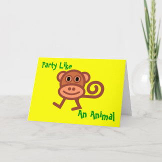 Fête comme une invitation animale