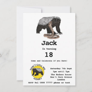 Fête d'anniversaire 18 ans Badass Honey Badger san