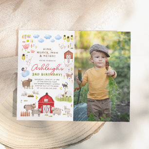 Fête d'anniversaire avec photos de fête d'animaux 