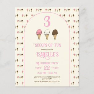 Fête d'anniversaire Budge 3 Scoops of Fun 3 ans 