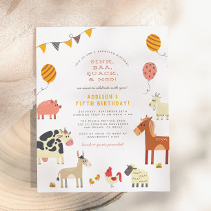 Fête d'anniversaire Budget Coin Coin Ba Farm Anima