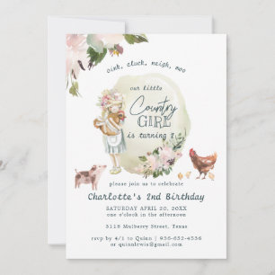 Fête d'anniversaire chic de ferme et animaux de ca