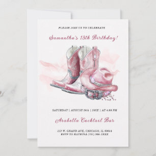 Fête d'anniversaire Cowgirl Invitations Designs
