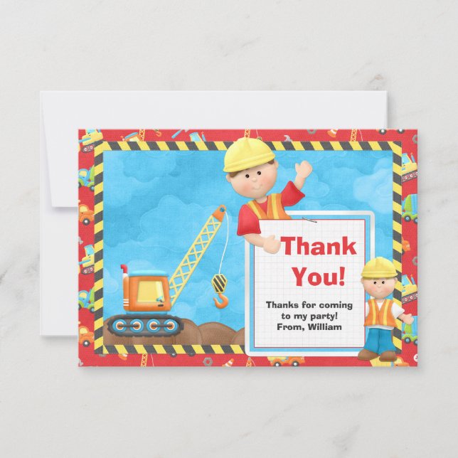 Fête d'anniversaire de construction Merci (Devant)