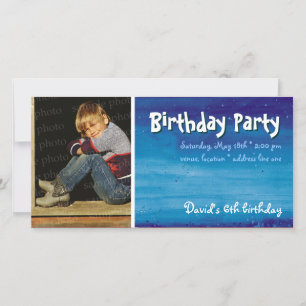 Fête d'anniversaire de David Invitation photo