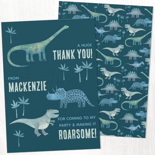 Fête d'anniversaire de dinosaure Merci (Créateur téléchargé)