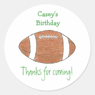 Fête d'anniversaire de football pour étiquette