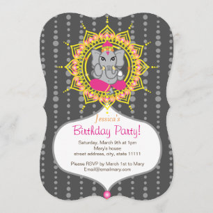 Fête d'anniversaire de Ganesh 5" x 7" carte