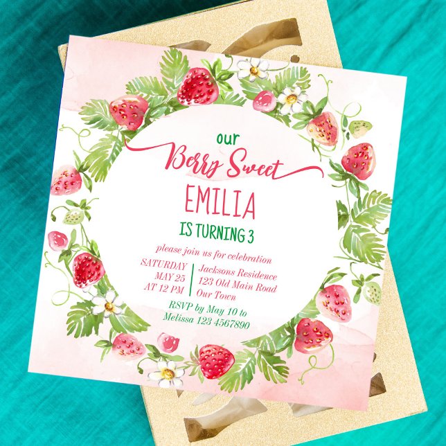 Fête d'anniversaire de la fraise douce Berry (Créateur téléchargé)