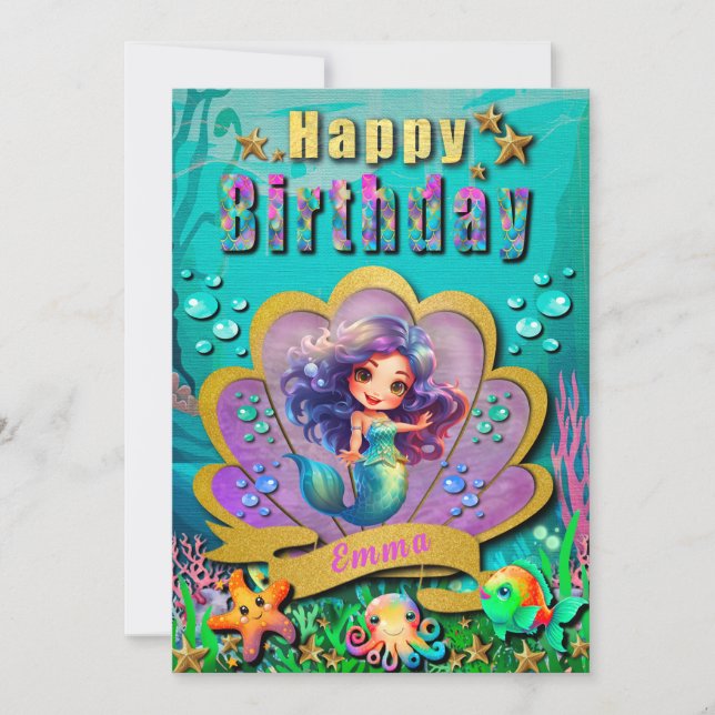 Fête d'anniversaire de la Petite Sirène - Sous la  (Devant)