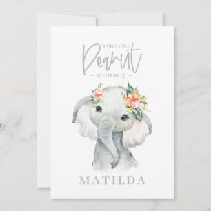 Fête d'anniversaire de petite fille à l'éléphant a