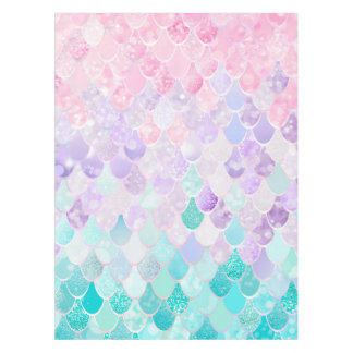 Fête d'anniversaire de sirène pour filles nappe