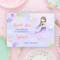 Fête d'anniversaire de sirène sous la mer le Merci