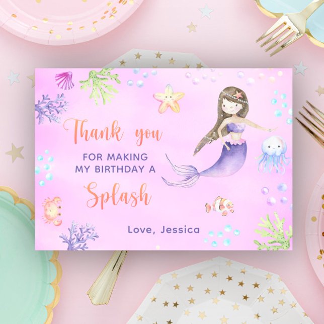 Fête d'anniversaire de Sirène sous la mer le Merci (Créateur téléchargé)