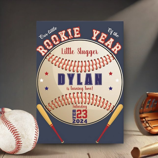 Fête d'anniversaire du baseball | Invitation d'ann (Créateur téléchargé)