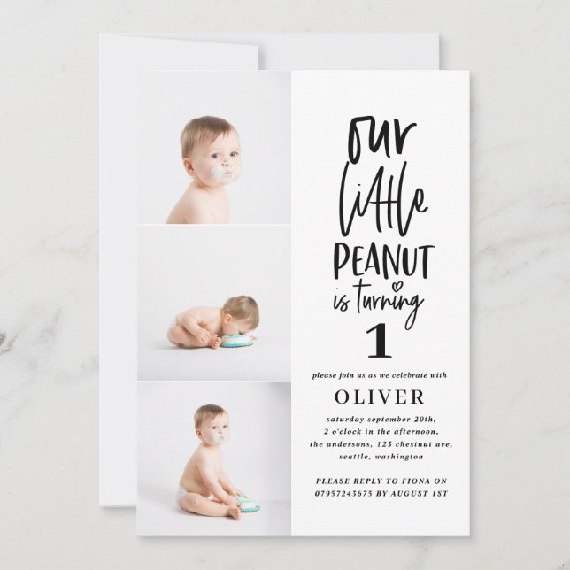 Fête d'anniversaire d'un éléphant à l'aquarelle (Devant)