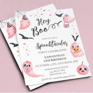 Fête d'anniversaire Halloween Enfants Hey Boo Fant