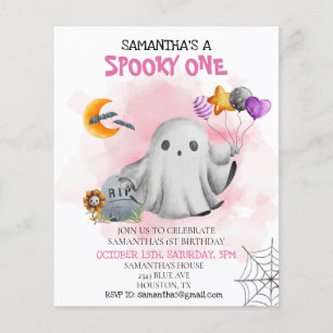 Fête d'anniversaire Halloween Enfants Un Fantôme E
