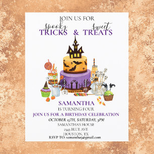 Fête d'anniversaire Halloween gâteau pour enfants 