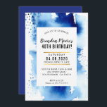 FÊTE D'ANNIVERSAIRE INVITATION aquarelle moderne c<br><div class="desc">par kat massard >>> kat@simplysweetPAPERIE.com <<< Un design d'invitation très simple, mais élégant pour votre anniversaire. Wow vos amis et votre famille avec ce petit nombre ; D Configurer en tant que modèle il est simple pour vous d'ajouter vos propres détails, ou appuyez sur le bouton personnaliser et vous pouvez...</div>