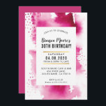 FÊTE D'ANNIVERSAIRE INVITATION moderne aquarelle r<br><div class="desc">par kat massard >>> kat@simplysweetPAPERIE.com <<< Un design d'invitation très simple, mais élégant pour votre anniversaire. Wow vos amis et votre famille avec ce petit nombre ; D Configurer en tant que modèle il est simple pour vous d'ajouter vos propres détails, ou appuyez sur le bouton personnaliser et vous pouvez...</div>