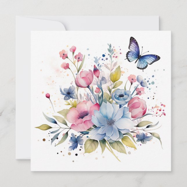 Fête d'anniversaire : Jardin enchanté Carte d'anni (Devant)