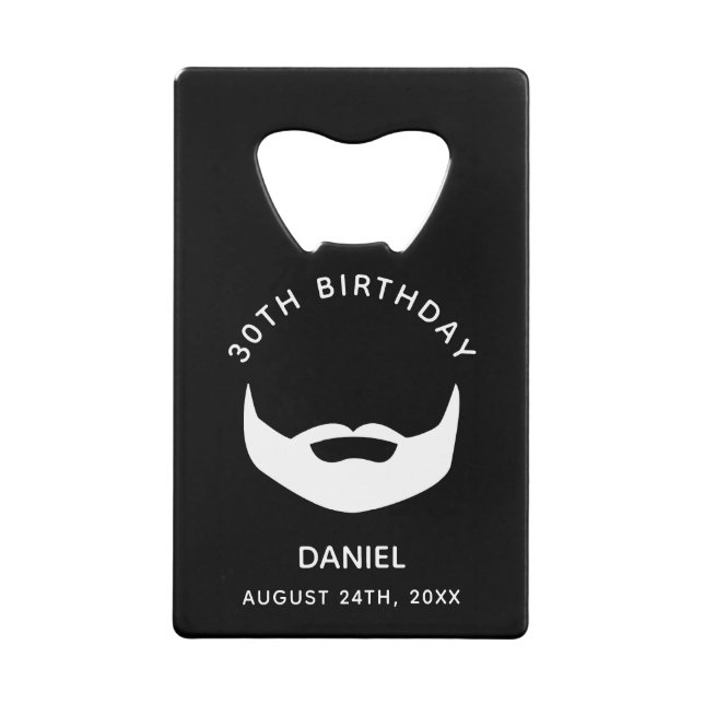 fête d'anniversaire noir barbe blanche hommes gars (Devant)