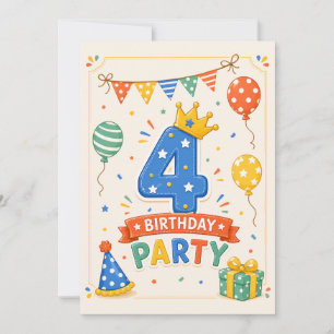 Fête d'anniversaire personnalisée et colorée pour