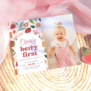 Fête d'anniversaire Photo Premier Budget Fraise Ba