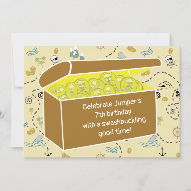 Fête d'anniversaire pirate pour enfants (Devant)