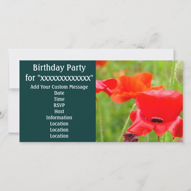 Fête d'anniversaire pour "Custom Name" invitations (Devant)
