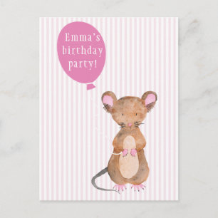 Fête d'anniversaire pour enfant Carte postale Cu