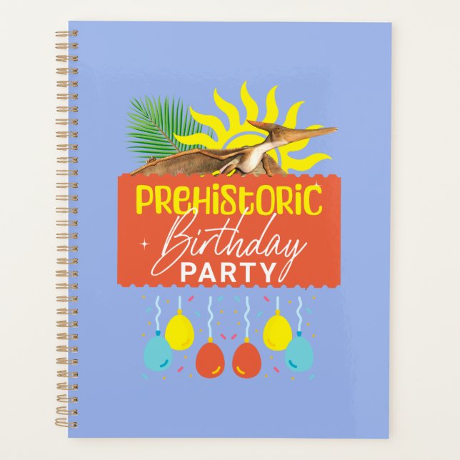 Fête d'anniversaire préhistorique Ptérodactyle (Devant)