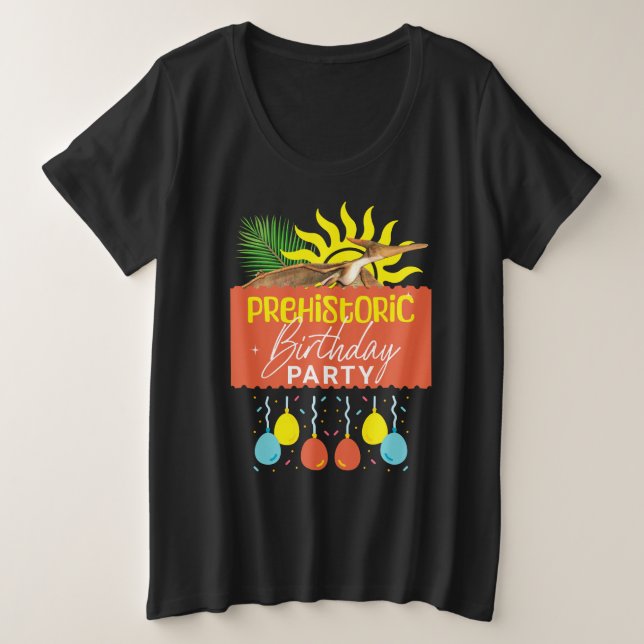 Fête d'anniversaire préhistorique Ptérodactyle (Design devant)