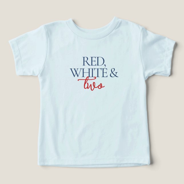 Fête d'anniversaire Rouge Blanc et Deux Secondes (Design Recto)