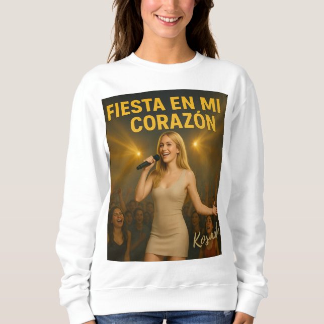 Fête dans mon cœur - Sweatshirt Femme (Devant)