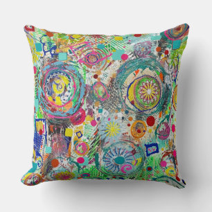 Fête dans une boîte 20 x 20 Poly Throw Oreiller