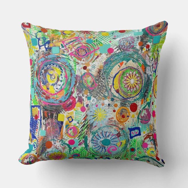 Fête dans une boîte 20 x 20 Poly Throw Oreiller (Recto)