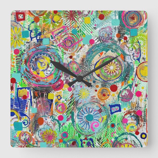 Fête dans une horloge murale en boîte (Recto)