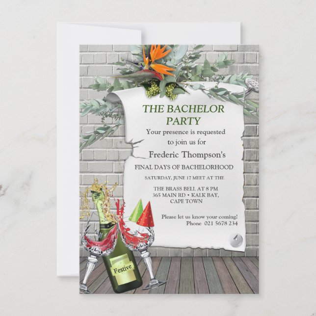 Fête de Bachelorette Fleur de Strelitzia (Devant)