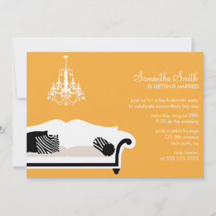 Fête de bachelorette moderne ou Invitations de Fêt