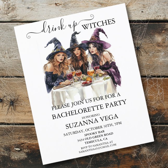 Fête de Bachelorette Sorcière d'Halloween  (Créateur téléchargé)