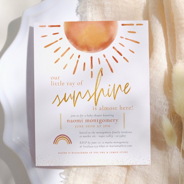 Fête de Bébé Bohème Petit Rayon de Soleil à Petit  (Créateur téléchargé)