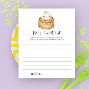 Fête de bébé l'enfant pékinois Liste de seau de bé