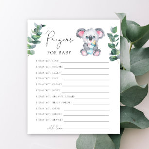 Fête de bébé ours koala Prières pour bébé