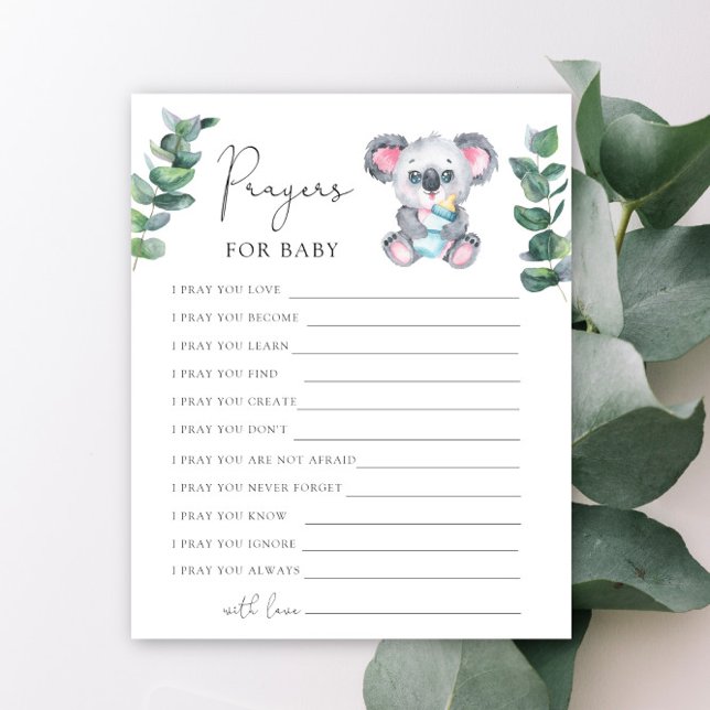 Fête de bébé ours koala Prières pour bébé (Créateur téléchargé)