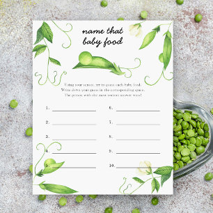 Fête de bébé petit pois - Nommez la nourriture pou