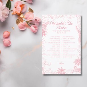 Fête de Bébé Safari Rose: Préfèrerait-Elle