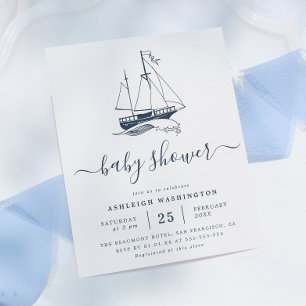 Fête de bébé thème Marin Vintage Navy Budget