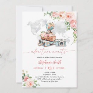 Fête de Bébé Voyage Globe Carte